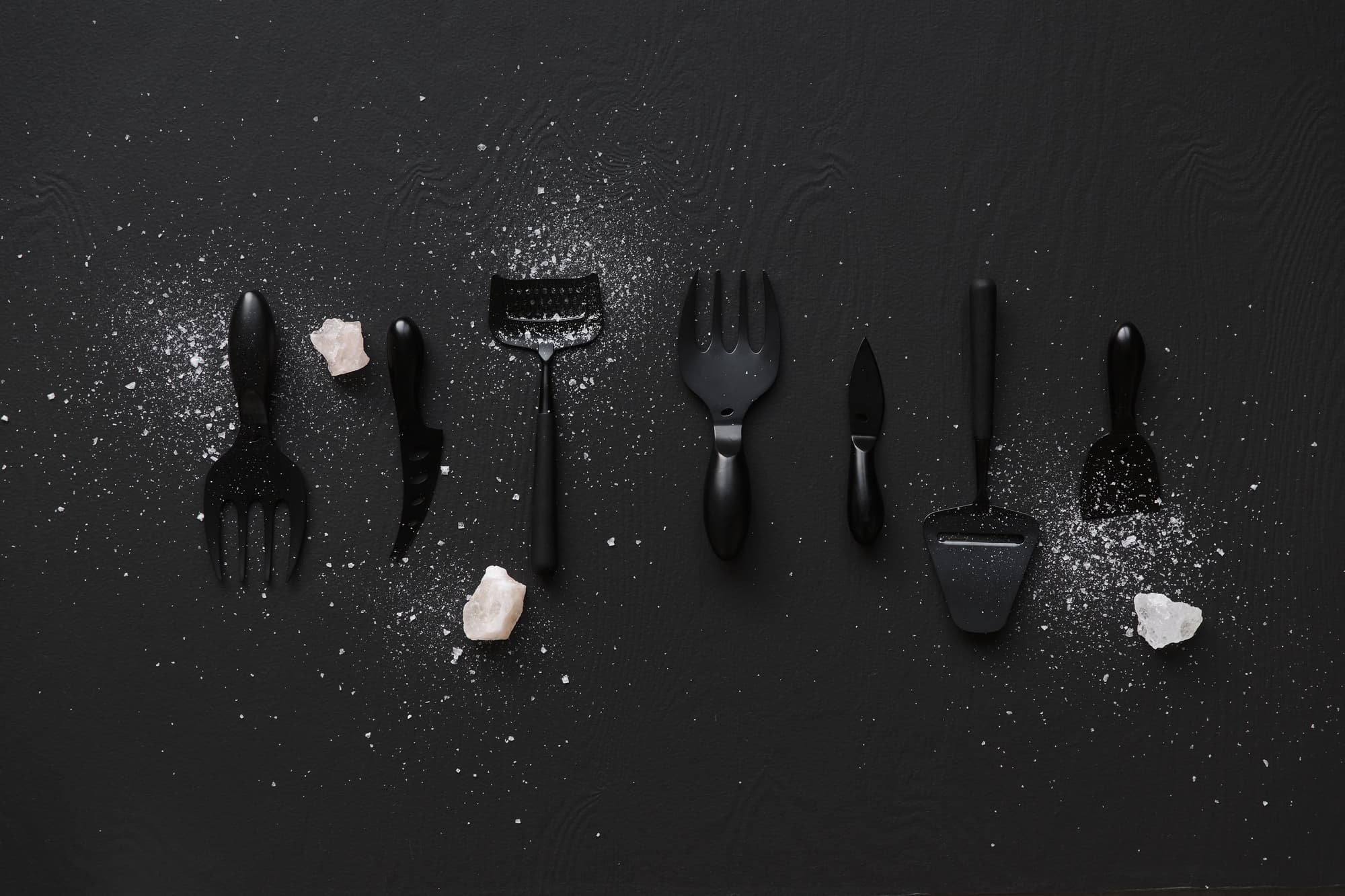 Salatbestikk Insalata, svart – bilde 5