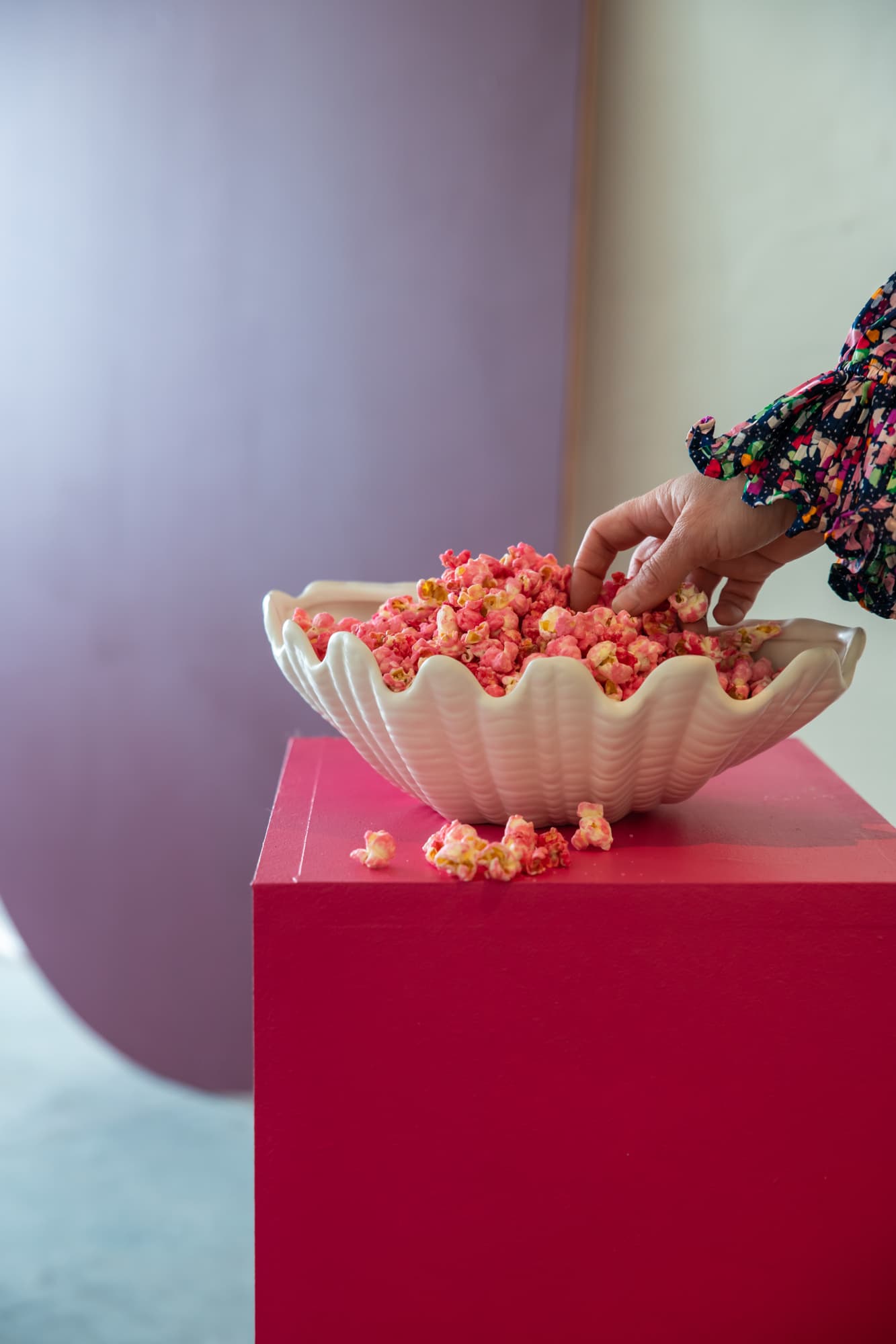 Skål Shell L, Hvit – bilde 4