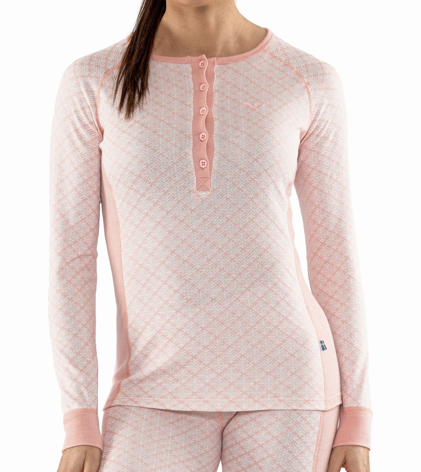 Termo Sequal Jaquard Round Neck Button LS W – bilde 2