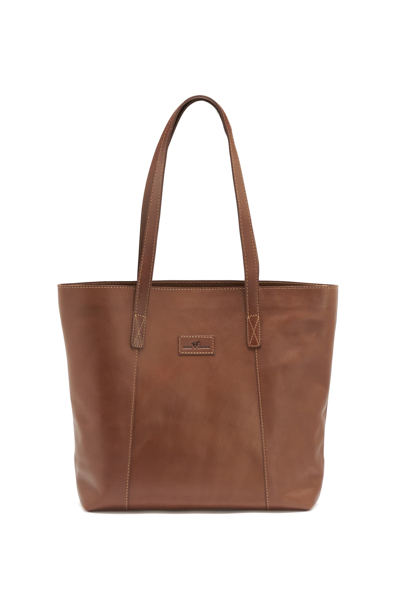 Leather Line Tote Bag
