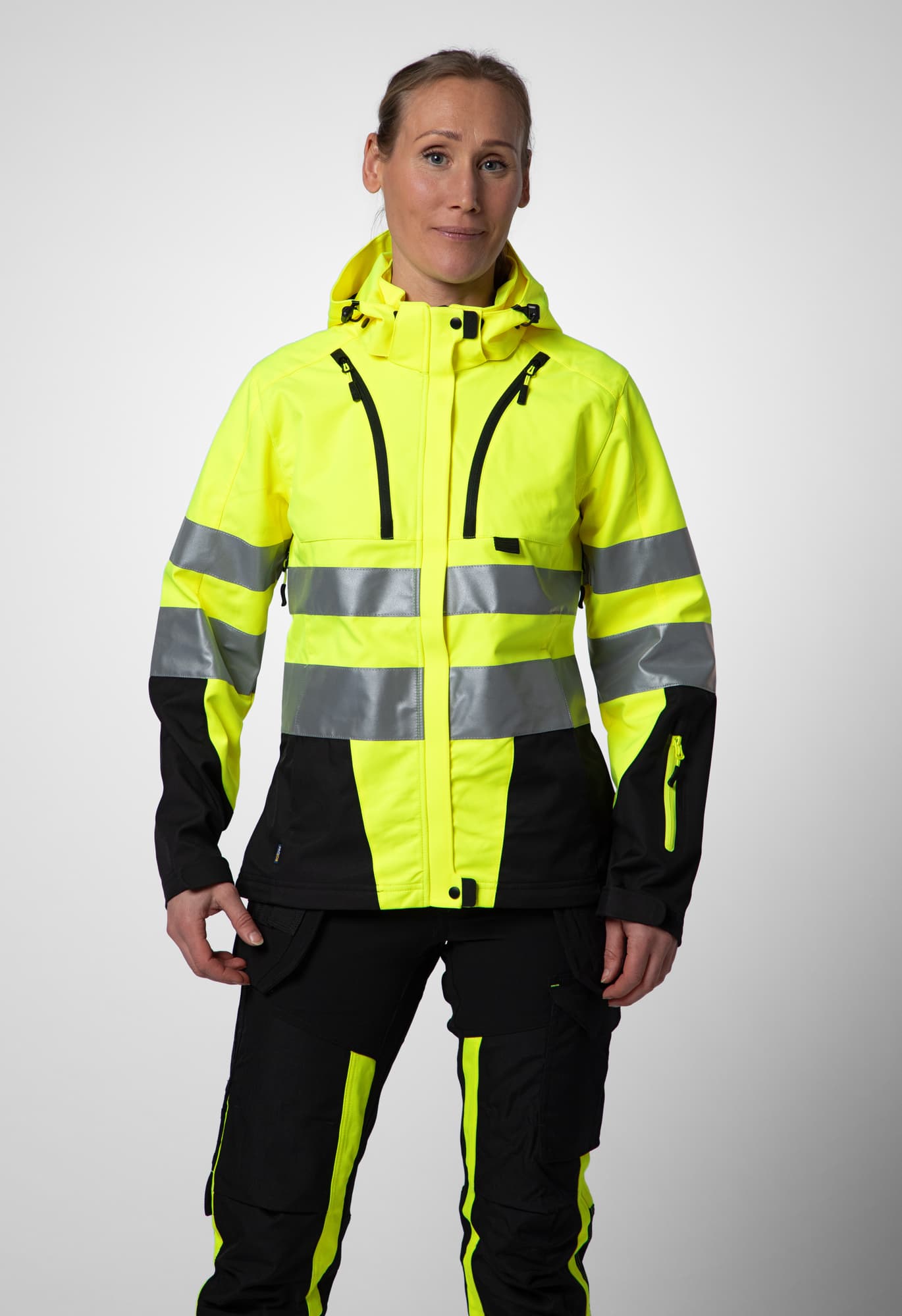 6424 Vinterjakke Dame EN ISO 20471 Kl 3/2