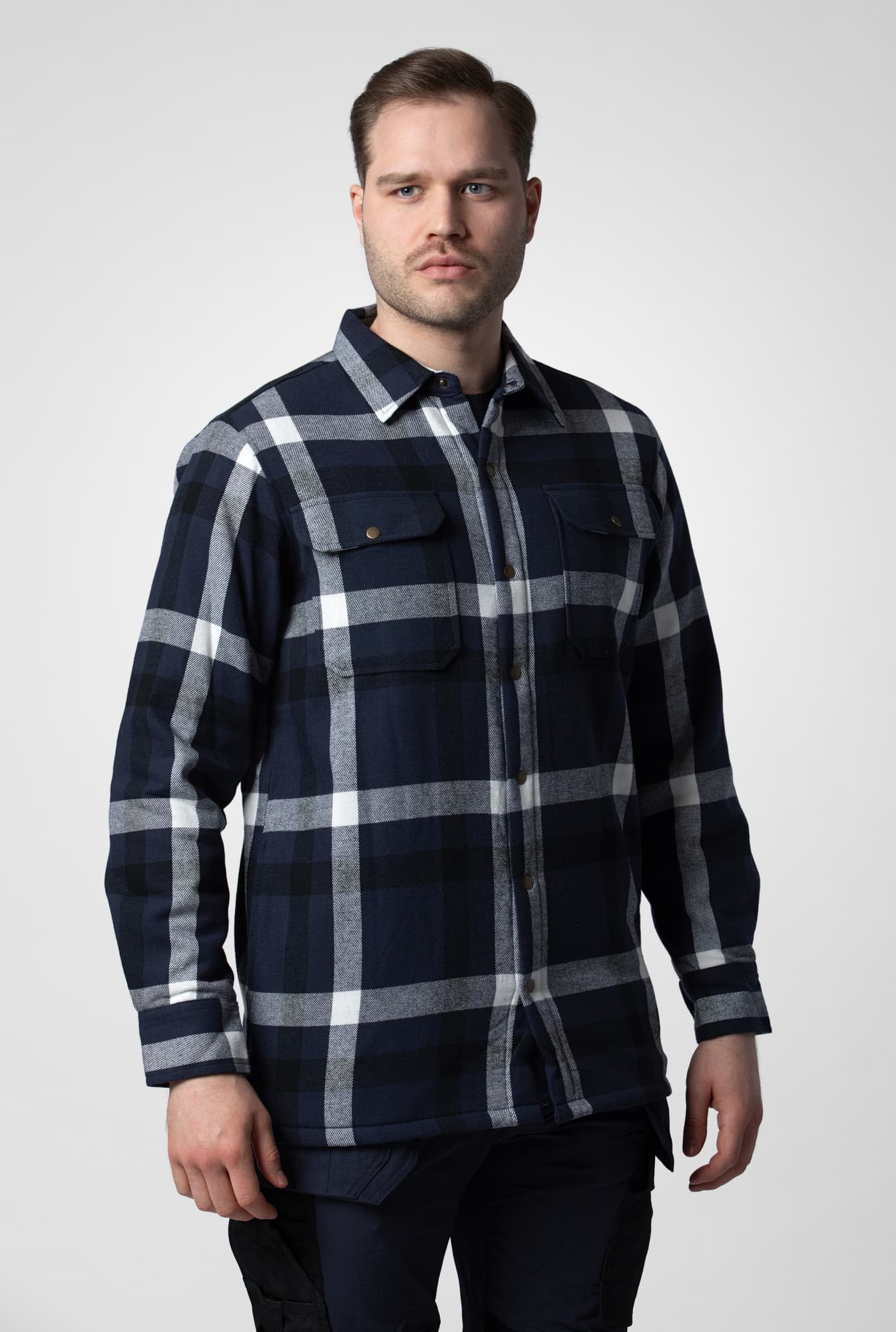 5213 Flanellskjorte Foret