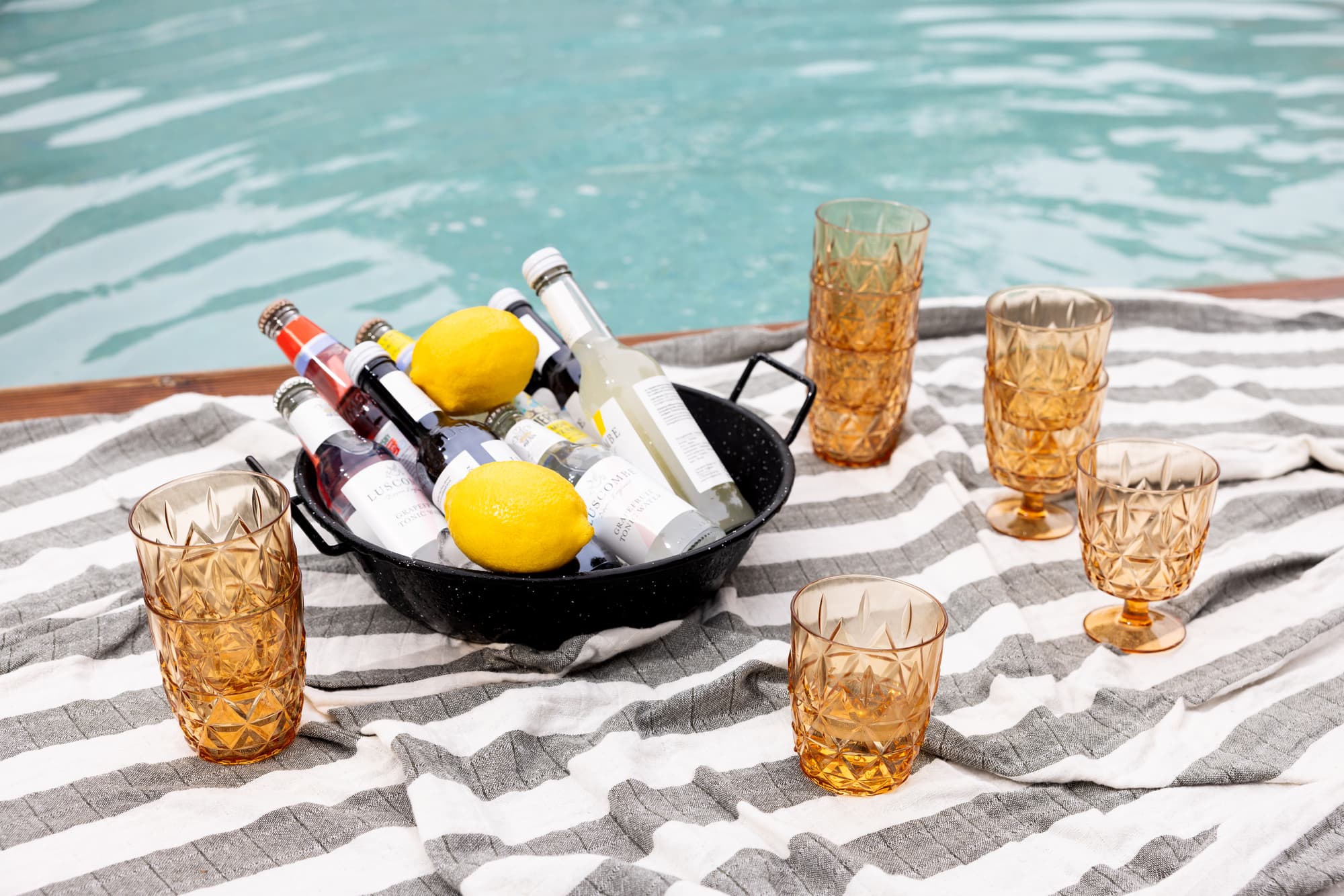 Piknik Juni vannglass, 4-pk. – bilde 3