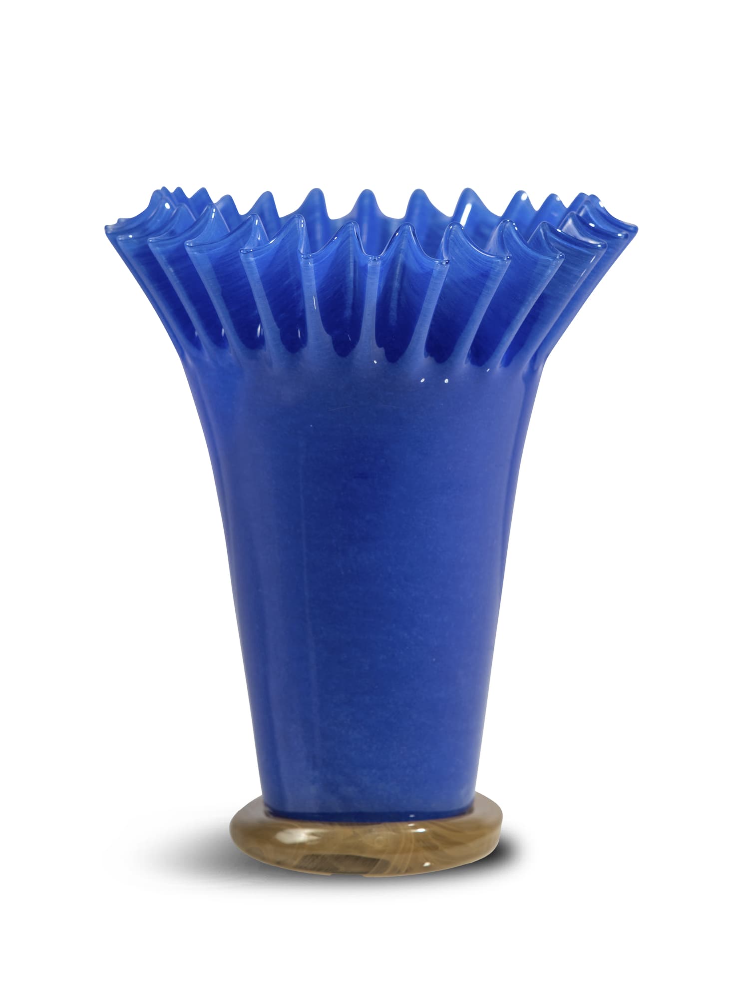 Vase Lori, blå/beige, large – bilde 1