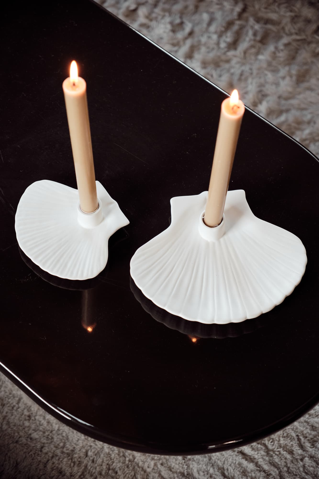 Lysestake Shell S, Hvit – bilde 4