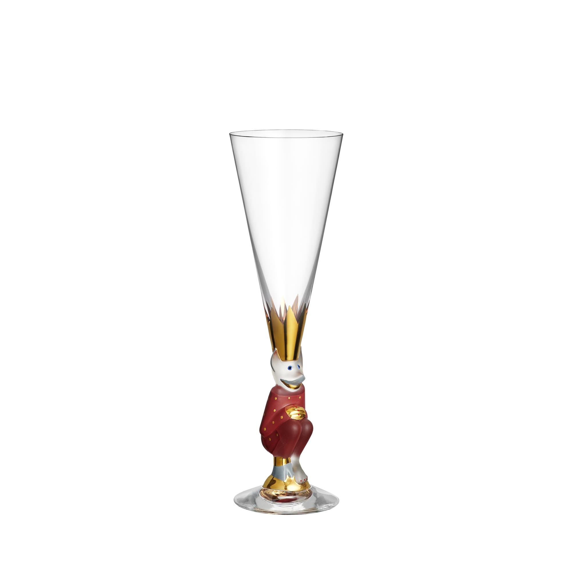 The sparkling devil champagne glass red 19cl