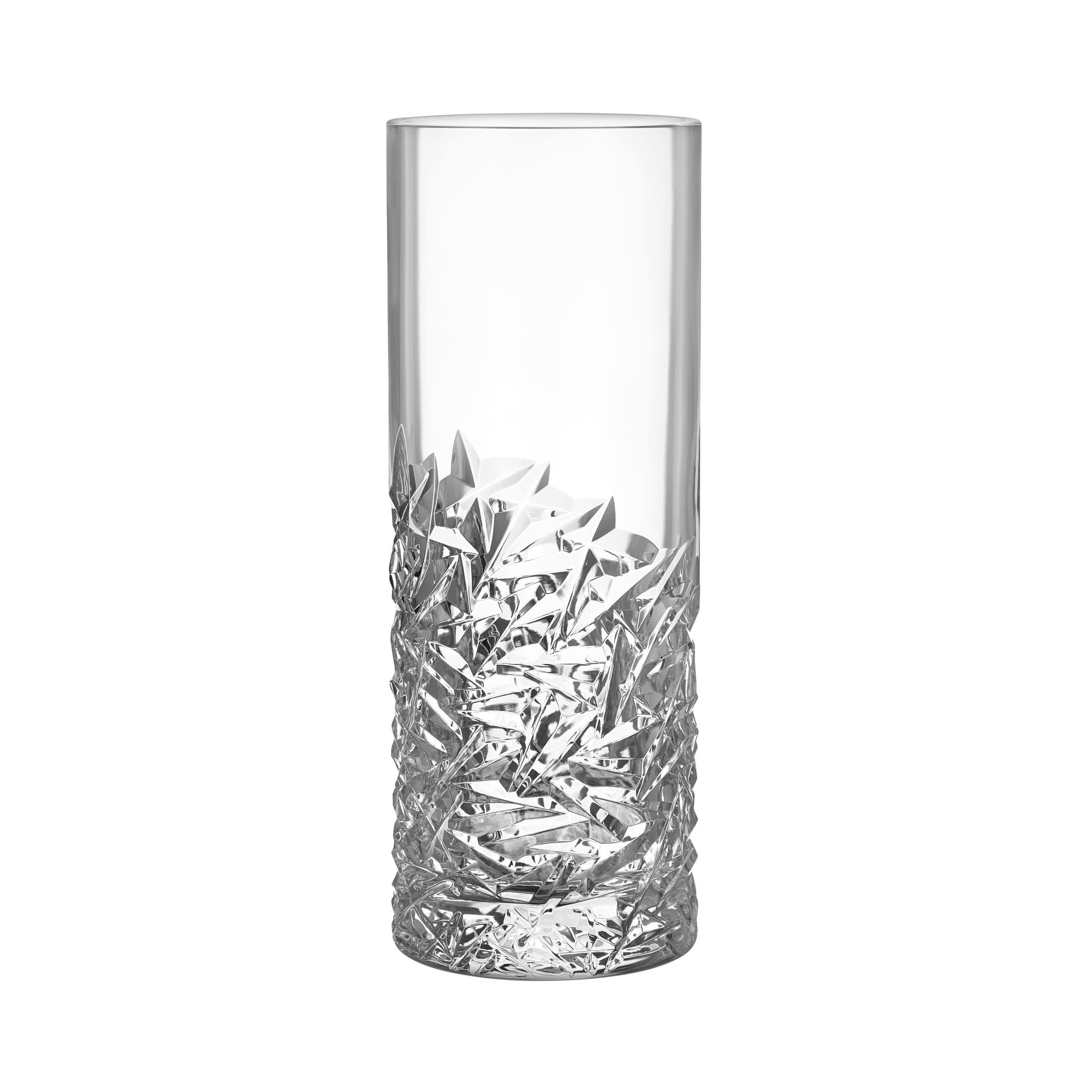 Carat cylinder vase lower cut h 370 mm