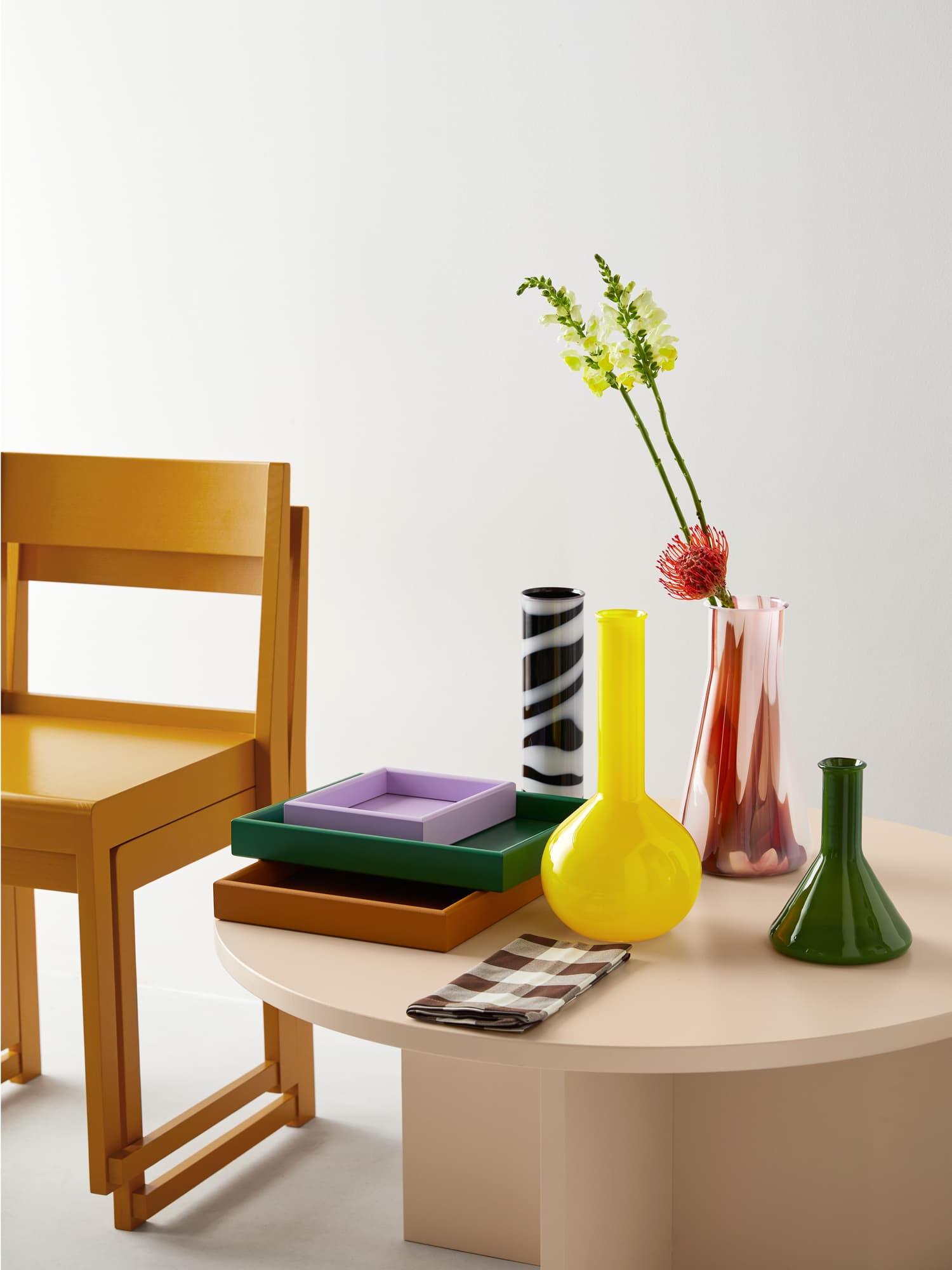 Lab måleglass vase grønn 185mm
