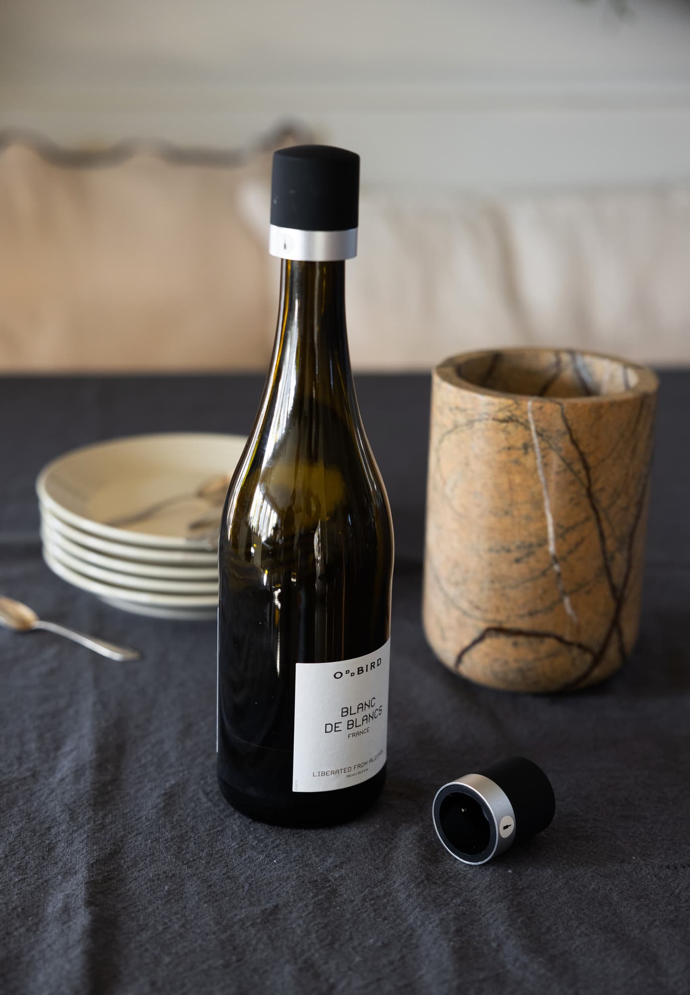 Axel vin- og champagnekork 2-pk. svart/sølv